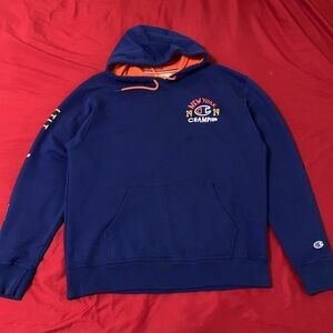 Champion Blue Hoodie Men’s size Large Pre-owned